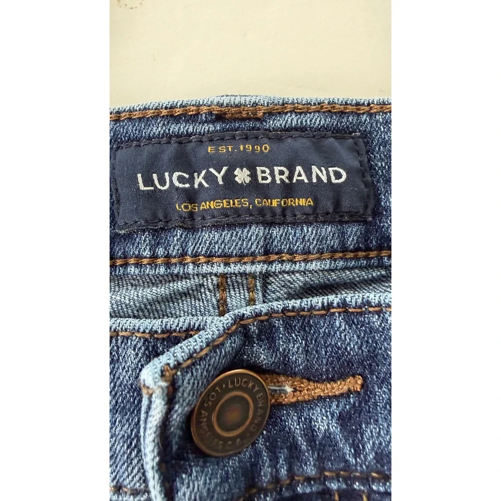 Lucky Brand 221 Straight Leg Mens Jeans 40x32 Medium Wash Blue Denim